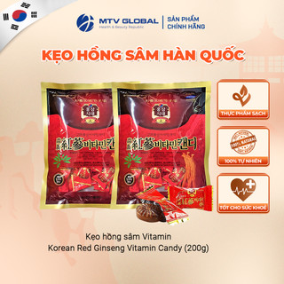 Kẹo hồng sâm hàn quốc 6 năm tuổi có đường/không đường 200g