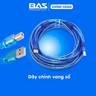 Dây cáp chuyên chỉnh vang số dài 1 đầu USB 1 đầu vuông, dây kết nối vang số với máy tính