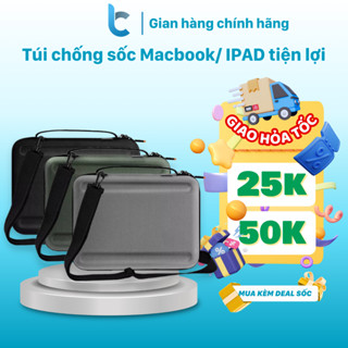Túi Chống Sốc, Chống Nước Đựng IPad, Macbook Và Phụ Kiện WIWU Parallel Hardshell Có Tay Cầm Và Quai Đeo Tiện Lợi