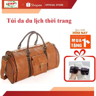 Túi trống, túi da du lịch CNT chống nước, rộng rãi chứa đựng được nhiều đồ