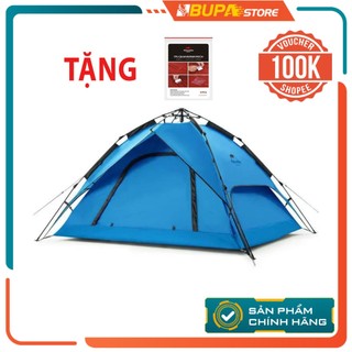 Lều tự bung 3-4 người, lều camping dã ngoại 2 lớp cao cấp naturehike nh21zp008 tặng miếng dán lều