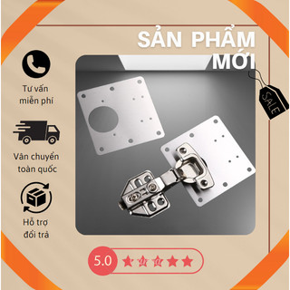 Miếng đệm bản lề cửa tủ bằng inox không gỉ - Chất lượng cao  - Bao gồm 8 vít kích