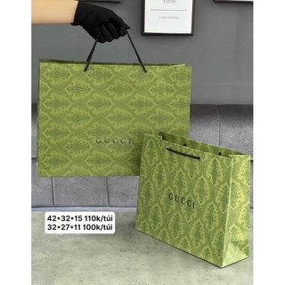Túi giấy gucci xanh / paper bags gucci