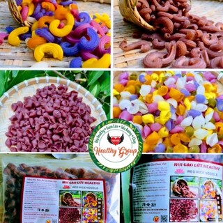 1kg Nui gạo lứt đỏ- nui rau củ ngũ sắc healthy giảm cân