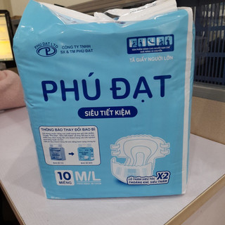 1 bịch bỉm người già phú đạt dán , quần size m/l 50-80kg