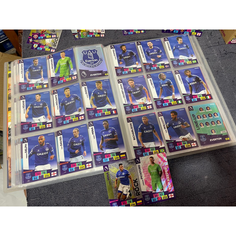 Set Thẻ Cầu Thủ Bóng Đá Match Attax & Panini CLB Everton
