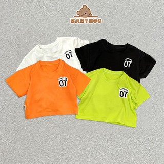 Áo Croptop Rộng Bé Gái Hình In 07 Vải Cotton 4 Chiều Mềm Mát BabyBoo -CRCTCT-IN