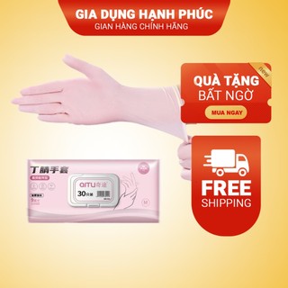 Hộp 30 Găng Tay Cao Su Nấu Ăn, Rửa Chén Bát Siêu Dai, Không Mùi, Có Thể Tái Sử Dụng Nhiều Lần Tiện Lợi