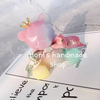 Khuôn silicon gấu 3D cạnh làm tượng thạch cao, nến, fondant, socola trang trí