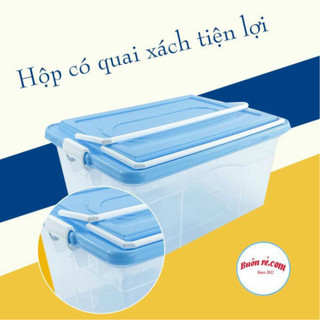 Hộp nhựa để thực phẩm có 2 quai chất liệu nhựa Việt Nhật 