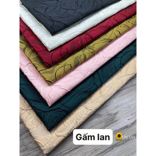 Vải Gấm lan, gấm tafta hoa lan, gấm cứng