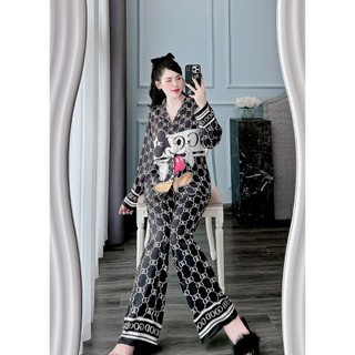 PYJAMA NỮ LỤA XƯỚC GC MICKEY - đồ bộ mặc nhà