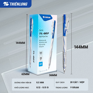 Hộp 20c bút bi thiên long tl-027.nét 0.5mm.
