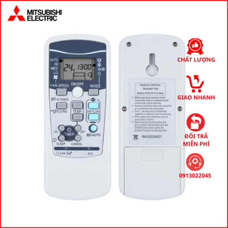 Điều khiển điều hoà Mitsubishi (Mặt đen, mặt trắng và xám)