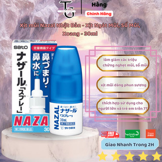 Xịt mũi nazal nhật bản - xịt ngạt mũi, sổ mũi, xoang - 30ml