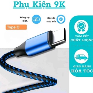 Dây cáp sạc Type C Dây sạc cổng Type C  1m 2m dành cho điện thoại androi hỗ trợ sạc nhanh và truyền tải dữ liệu