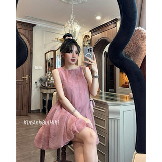 váy tơ xuông bồng