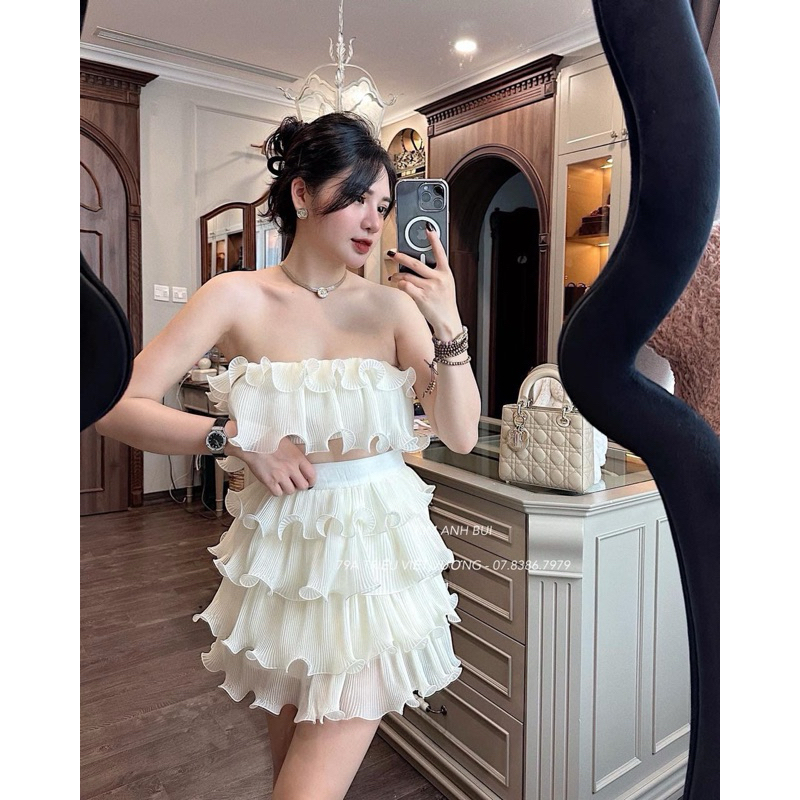 set áo+cv dập li size s m