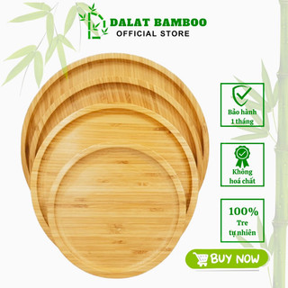 Khay tre tròn - khay gỗ tròn - khay bưng bê đồ ăn và đồ uống