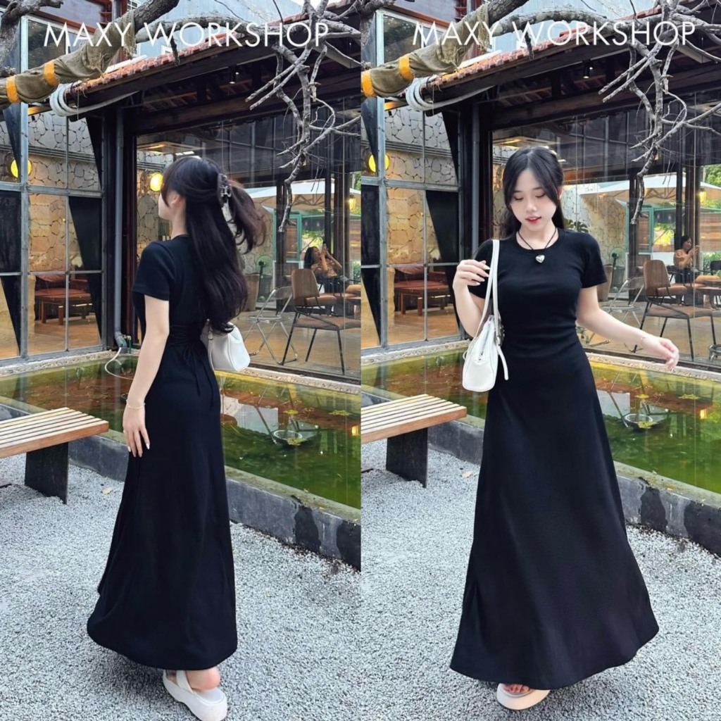 Đầm thắt dây chéo lưng Cross Back Dress Maxy Workshop