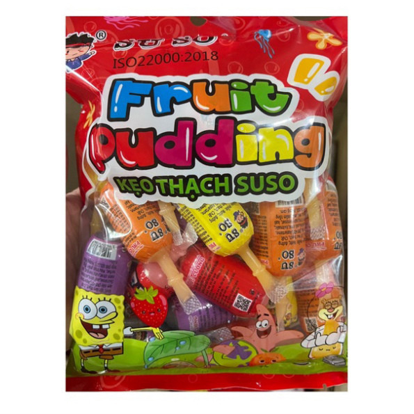 Kẹo thạch SUSO FRUIT PUDDING gói 780gr