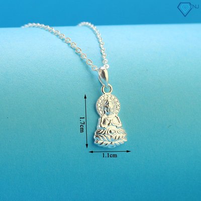 Dây chuyền bạc mặt Quan Thế Âm Bồ Tát cho bé đẹp DCT0115 - Trang Sức TNJ