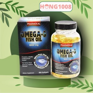 Viên uống Viên Dầu Cá Omega 3 Fish Oil 1000mg Pharmekal 100 viên
