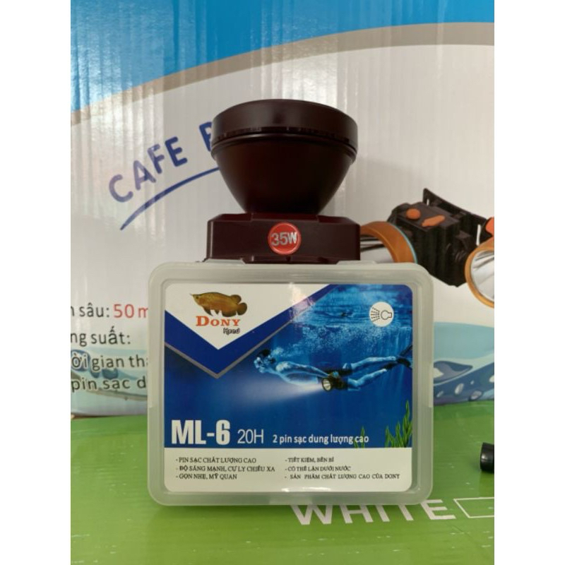 Đèn đội đầu chống nước siêu sáng ML6 - DONY 35W  (ducphong)