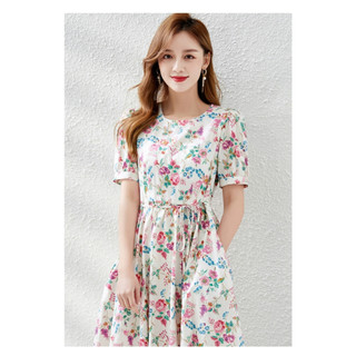 Váy hoa dáng dài tiểu thư VH043