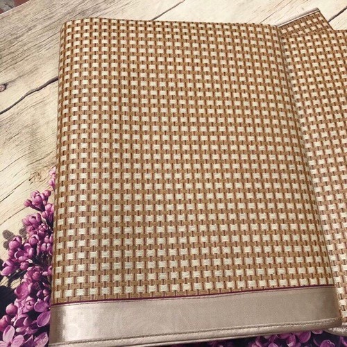 Chiếu mây điều hòa cao cấp , Chiếu Điều Hoà Sợi Mây Lót Lụa Cao Cấp , thoát mát dễ vệ sinh hàng đẹp 