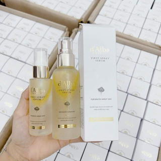 Xịt khoáng thuần chay dưỡng căng bóng da d’alba white truffle first spray serum