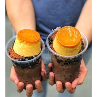 Set Milo Dầm Trân Châu Pudding Trứng Pudding Socola THE GARDEN ( Set pha ~10 cốc)