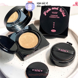 Phấn Nước Cushion Xixi Pink and Wild Mỏng Nhẹ Lâu Trôi Che Khuyết Điểm D545 bao gồm lõi cushion thêm