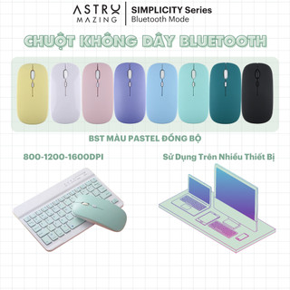 Chuột Bluetooth không dây AstroMazing silent siêu êm cho iPad, Android, Laptop, Macbook