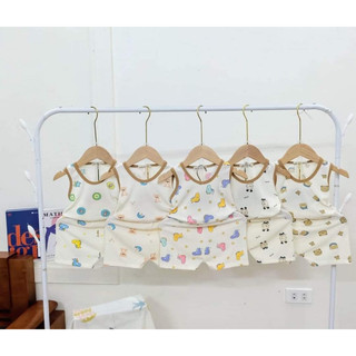 Set 3 bộ ba lỗ bé trai bộ ba lỗ bé gái thun tăm siêu mát