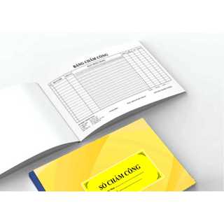  Sổ chấm công A4 bìa đẹp - ruột 100 tờ quyển 