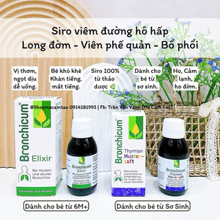 Siro Bronchicum Đức dành cho bé từ 6 tháng tuổi.