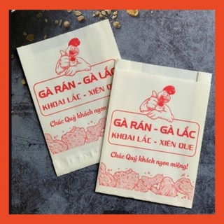 Túi giấy gà rán - gà lắc - khoai lang lắc - Burgers - Bịch 100 cái