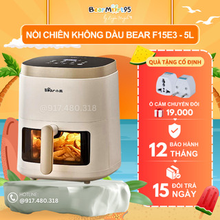 Nồi Chiên Không Dầu BEAR F15E3 Dung Tích 5L Chính Hãng- Bảo Hành 12 Tháng