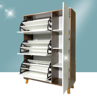 Tủ đựng giày gỗ nâu đậm Nội Thất Tiết Kiệm TGTM8879