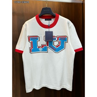  ÁO thun nam LV cổ tròn họa tiết tay ngắn phong cách trẻ trung chất len chuẩn from 