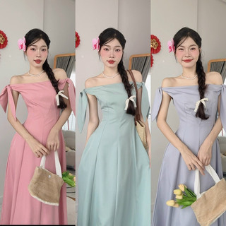 Đầm Khoét Lưng Tua Rua Dài Maxi Freesize Nữ