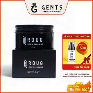 Sáp vuốt tóc nam Roug Matte Clay 90g chính hãng