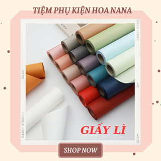 Giấy Gói Hoa TRƠN MÀU, CHẤT LÌ NHÁM, KHÔNG BÓNG, 2 Dạng TỜ/CUỘN, Không Thấm Nước, Gói Hoa - Gói Quà