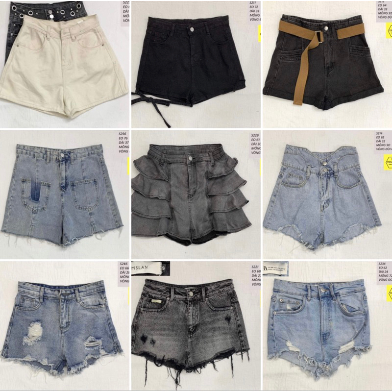 [ẢNH SHOP CHỤP CHỌN MẪU]SB1 Quần Short nữ lưng cao chất jean phong cách Hàn Quốc trẻ trung hàng 2han