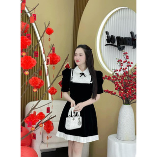 Đầm phối hoa 3d 55-90kg quỳnh như bigsize