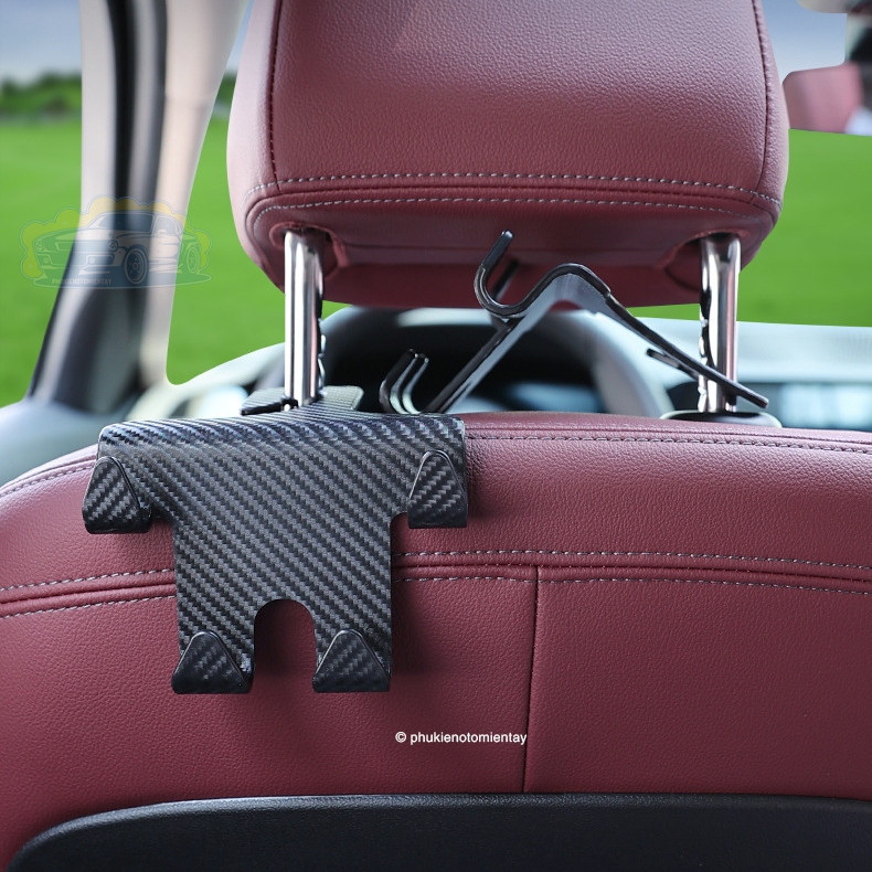 Móc Treo Đồ Sau Ghế Ô Tô Xe Hơi và Giá Đỡ Điện Thoại Di Động Đa Năng 3