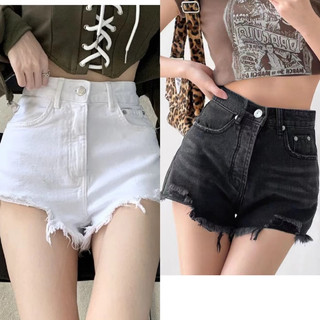 Quần short, quần short bò nữ rách - quần short jeans nữ rách denim thiết kế sooc rách cá tính