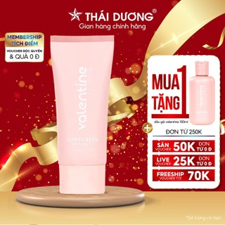 Kem chống nắng dưỡng ẩm Valentine UV SPF50++++ Sunscreen 50ml ngăn ngừa UV, nâng tone nhẹ, chăm sóc cho da