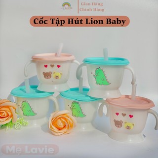 Cốc tập hút, tập uống nước 3 giai đoạn Lion Baby cho bé